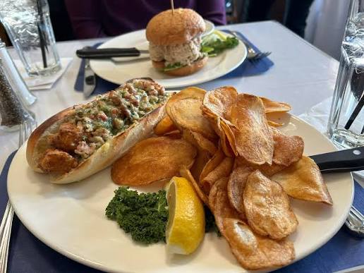 Impudent Oyster signature dishes Fried Sea Scallops
Bang Bang Shrimp
Nantucket Scallop Sandwich
